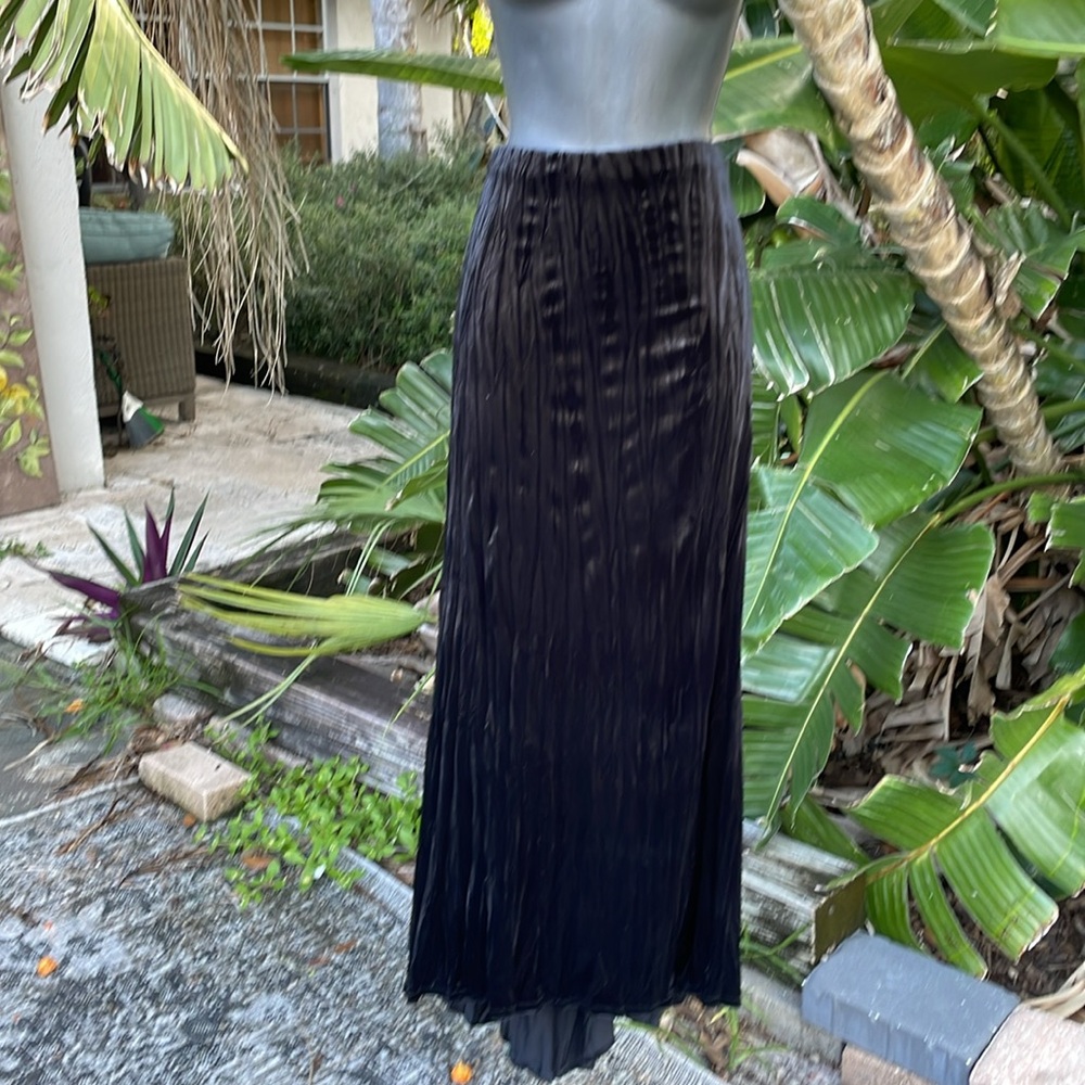 vintage velvet trumpet maxi skirt